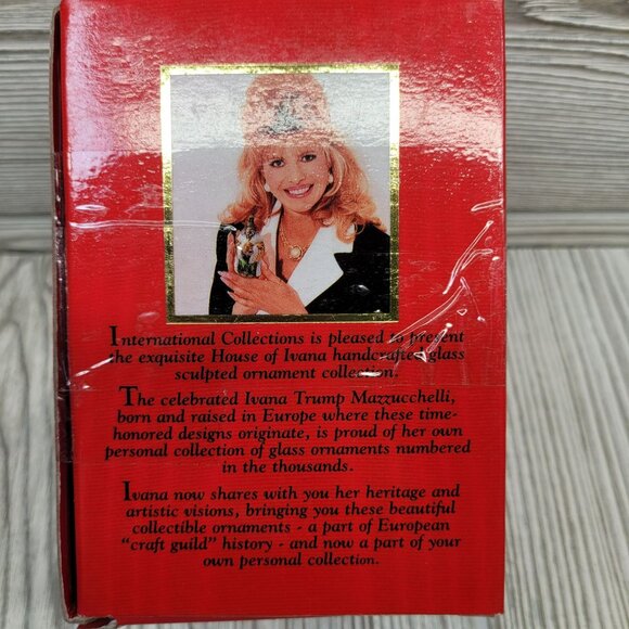 House Of Ivana Trump‎ European Glass Christmas Ornament Collection Cherub Faces - Picture 7 of 7